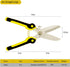 Aviation Tin Snips 9 Inch Heavy Duty Metal Cutter, Straight Shears with Stainless Steel Blade & Comfort Grips, Multifunction Cutting of Branches, Cable Wires, Thin Iron by TOOLMAK