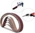 1/2 Inch x 18 Inch Sanding Belts, 240 Grit Aluminum Oxide Sanding Belt for Woodworking, Metal Polishing (30 Pack)