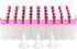 Kesell 50 Pack 5ml Frosted Glass Dropper Bottles with Rose Red Cap, 3 Funnels for Essential Oils and Perfume