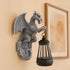 Generic 9-inch Large Solar-Powered Dragon Statue, Outdoor Decoration - Garden Decor with Solar Light, Waterproof Wall