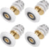 uxcell 25mm Diameter Shower Door Roller Runner Wheel, 1 Set (4pcs) Replacement Part for Bathroom Glass Sliding Door