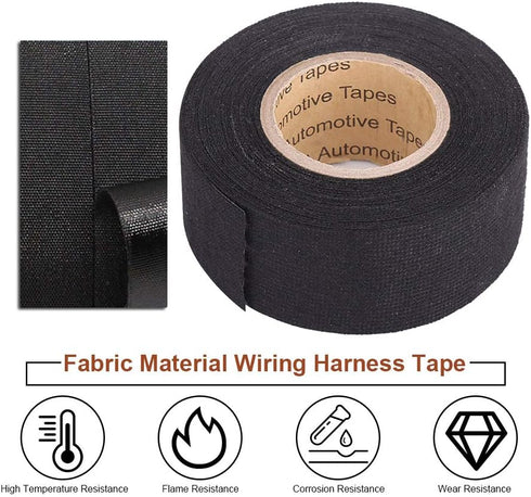 Keenso High Temperature Resistant Automotive Wiring Harness Tape, 32mm x 15m