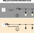 FFZZKJ 16.4Ft/5M IP68 24AWG 2 Extension Cable for Christmas String Lights Waterproof Extension Lead Extension Cord