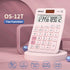 Pocket Small Size Desk Calculator, 12 Digit Large LCD Display, Basic Tax Function Handheld Calculator for Office