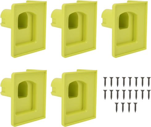 5Pcs 20 Tool Storage Rack ABS Tool Holder Bracket Wall Mount for Workbench Garage Workshop with Screws