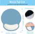 Mouse Pad with Wrist Rest Support, Ergonomic Gaming Mouse Pad with Non-Slip PU Base for Computer and Office