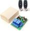 DieseRC AC 110V 120V 220V 240V Wireless Remote Control Switch: 433Mhz RF 10A 2CH Relay Receiver with 2 Transmitters