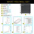 Pegboard Combination Kit for Wall Organizer, 4 Pieces Black Pegboards with 14 Accessories for Kitchen, Bedroom, Office