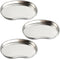 Prgislew 3 Pack Dental Tray, Medium Stainless Steel Kidney Trays, Reusable Metal Dish for Lab, Kitchen, Pet Tools
