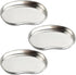 Prgislew 3 Pack Dental Tray, Medium Stainless Steel Kidney Trays, Reusable Metal Dish for Lab, Kitchen, Pet Tools