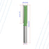 Aopin Router Bit 10mm Cutting Dia 6mm Shank Dia Double Flute Straight Bit Carbide for Woodworking Milling Cutter Tool, Green, Silver, 2Pcs