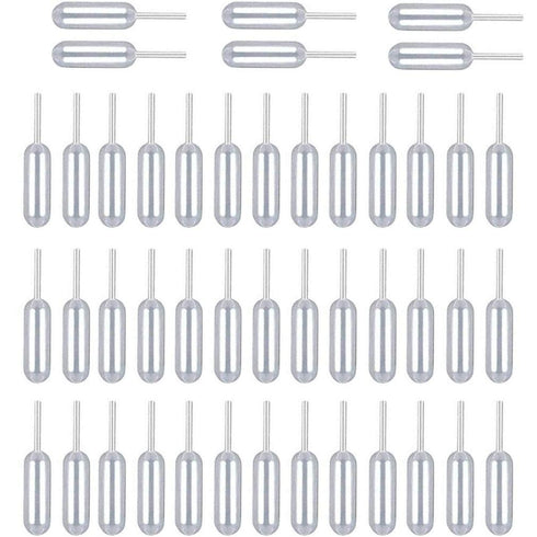 100PCS Clear Plastic Cupcake Pipettes for Strawberries and Desserts, Squeeze Transfer Dropper Liquid Injector