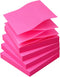 Sticky Notes 3x3 Pop Up Self-Stick Notes Pads with Bright Colors, Easy to Post for Office, Shool, Home, 4 Pads/Pack, 90 Sheets/Pad (Rose Red) by Osboo