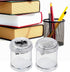 Manual Double Holes Pencil Sharpener, Metal Sharp Blade for Regular and Colored Pencils