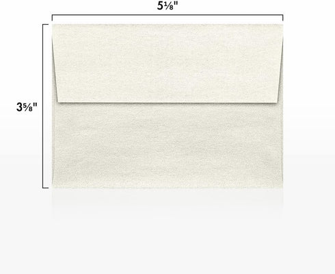 LUXPaper 4Bar A1 Invitation Envelopes | Peel & Press | 3 5/8" x 5 1/8" | Quartz Metallic | 80lb Text | 50 Count