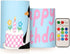 siphylline Happy Birthday Penguin Blue LED Candles with Remote Control Bright Candles Set