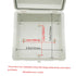 Zulkit Junction Box ABS Plastic Dustproof Waterproof IP65 Electrical Boxes Hinged Shell Outdoor Project Enclosure with