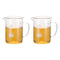 PATIKIL 500ml Glass Beakers, 2Pcs Graduated Measuring Cup with Spout for Lab Experiments, Cooking and Baking Clear