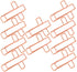 NUOBESTY 10pcs Cross Clip Letter Paper Clips, Large Paper Clips for Church, Office, Cartoon Big Paper Clip