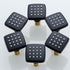 Nozzles.72888-9 RANDOM Shower Body Spray Jets, Matte Black Brass Square Shower Body Sprayer Spa Massage Showerhead Side