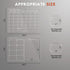 Magnetic Acrylic Calendar for Fridge, 1 Pack 12"x16" Clear Dry Erase Magnetic Planning Boards Set (Monthly Planner_1)