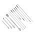 Laboratory Spatula, Double Ended Reagent Spoon, 12Pcs Stainless Steel for Easy Scooping