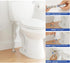 Toilet Water Supply Line Kit with 12" Stainless Steel Flexible Toilet Supply Line & 1/4 Turn 1/2 Inch Straight Push Fit