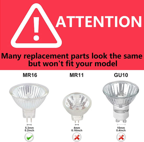 5W MR16 LED Landscape Light Bulbs, Low Voltage 12V, 50W Halogen Replacement, Daylight White 4000K, Pack of 10