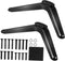 Zerodeko 2 Pcs Plastic Tv Mount Stand with Non Slip Base Pad Stable