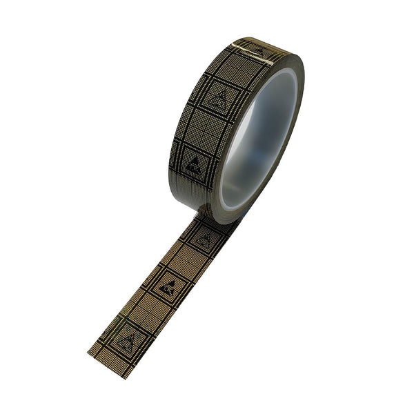 Bertech Conductive Grid Tape, 1.9 Mil Thick, 3/4 Inches Wide x 36 Yards Long, 3 Inch Core, Brown, RoHS and REACH Compliant