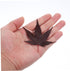 Natural Maple Leaf Sushi Decorations - Elegant Food Presentation