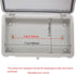 Zulkit Junction Box, ABS Plastic Dustproof Waterproof IP65 Electrical Box with Hinged Shell and Clear Cover