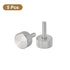 uxcell M3x12mm Knurled Thumb Screws, 5pcs 304 Stainless Steel Fully Threaded Fasteners Grip Knobs