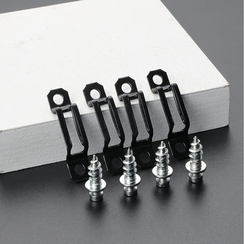 UtySty 20 Pack Furniture Panel Connector Bracket Invisible Slide-on Screw Hook Hidden Channel Mount Connection