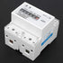 4P LED Single Phase Two Wire Energy Meter, Din Rail Voltmeter Ammeter Kwh Multimeter for Electricity Power