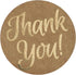 Great Papers! Thank You Stickers, Self-Adhesive, 250 Pack for Small Businesses, Gifts, and Weddings (2017012)
