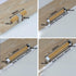 IBOWZ 2 Kitchen Cupboard Handle Pieces Drawer Handle Solid Wood Handles Base Made of Gold Solid Zinc Alloy Cupboard
