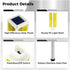 5 Pack 37'' Yeesport Yellow Solar Driveway Markers, Solar Powered Driveway Warning Lights with Detachable Poles Stakes