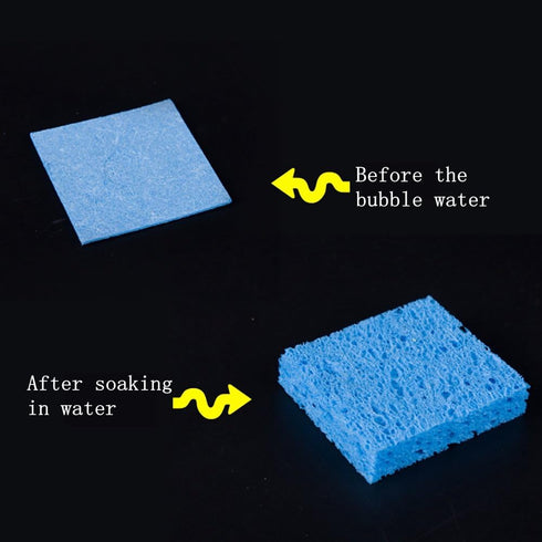10 60mm 60mm 10mm,Blue Pcs Soldering Iron Special High Temperature Sponge,With Holes x x
