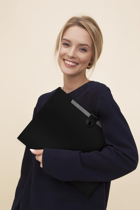 SKYDUE 8 Pockets Accordion File Organizer, Expanding File Folders, Portable Document Paper Organizer, A4 Letter Size,