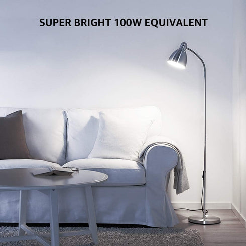 LE 100W Equivalent LED Light Bulbs, 14W 1500 Lumens, Daylight White 5000K, Non-Dimmable, A19 E26 Standard Base, Pack of
