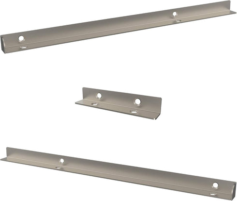 ClosetMaid SuiteSymphony Top Shelf Support Bracket Kit, Add On Accessory, Shelf Hardware Set, for Top Shelf, Satin Nickel by ClosetMaid