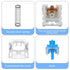 FdcZeyxior 50 3 PCS Mechanical Keyboard Switches Keyboard Clicker Pin Blue Switch Replacement Keyboards Keys