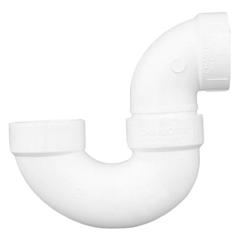 CHARLOTTE PIPE 1 1/2 DWV P-TRAP with Solvent Weld Joint, Drain, Waste and Vent (1 Unit)