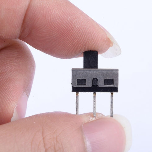 20Pcs 5mm Vertical Slide Switch High Knob 3 Pin 2 Position 1P2T SPDT Panel (Pack of 20) CYT1107