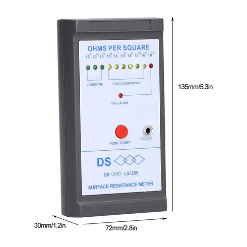 Surface Resistance Meter, Digital Earth Tester, Insulation Resistance Tester, Anti Static Table Mat Tester, Surface