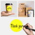 EVQ 200 PCS Dot Shaped Floor Marking Tape - Social Distancing Floor Marker Decal, 3.5" Diameter, Yellow
