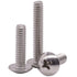 M4-0.7 x 35mm Truss Head Machine Screws, 304 Stainless Steel 18-8, Phillips Drive, Mushroom Head, Full Coarse Thread