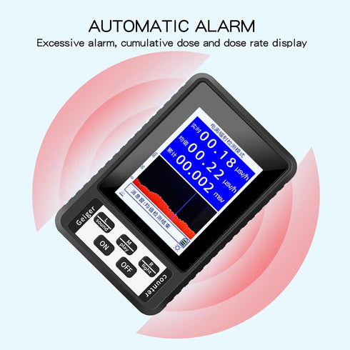 Dpofirs Portable Mini Nuclear Radiation Detector, Handheld Geiger Counter with LCD Display, Upgraded Gamma Monitor