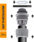 2pcs 1/2 Inch NPT Liquid Tight Connector, 180-Degree Electrical Conduit Connector Fitting